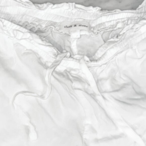 Brand New Women's Cloth & Stone Raw Hem Drawstring Shorts - Picture 7 of 9